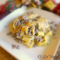 Pappardelle mit Wurst und Büffelquark-Barone GmbH